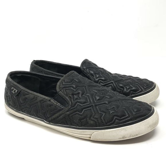 tory burch quilted slip on sneakers